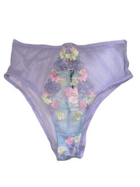 Felicity Hayward x Playful Promises High Waist Panty NWT Size 8 Embroidered